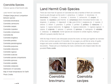 Tablet Screenshot of coenobitaspecies.com